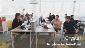  Presentation with collaborative - Slides having collaborative-process-of-multicultural-skilled background and a gray colored foreground