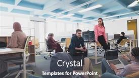  Presentation with collaborative - PPT theme with collaborative-process-of-multicultural-skilled background and a dark gray colored foreground