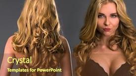  Presentation with collage - Presentation design enhanced with collage - front and back view background and a tawny brown colored foreground