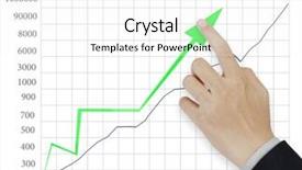  Presentation with activity graph showing an earthquake - Slide deck featuring collage defence - hand showing graph isolated background and a  colored foreground