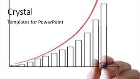  Presentation with pen - Presentation theme featuring collage defence - man hand showing graph write background and a white colored foreground