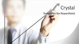  Presentation with touch screen - Cool new slides with collage defence - touch screen financial symbols coming backdrop and a  colored foreground