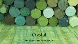  Presentation with green logistics - PPT layouts featuring collage education - green dried pastels background and a seafoam green colored foreground