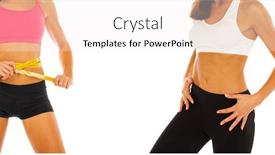  Presentation with stomach - Slide set enhanced with female stomach - isolated on white background and a white colored foreground