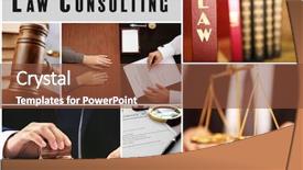  Presentation with law cannabis - Amazing slide deck having collage for law consulting concept backdrop and a tawny brown colored foreground