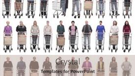  Presentation with people collage - Slide set enhanced with collage-group-of-people background and a  colored foreground