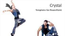  Presentation with latino - Cool new slides with collage latino - dancer dancing on the white backdrop and a white colored foreground