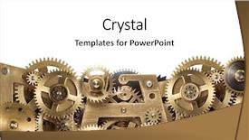  Presentation with mechanical gear - Cool new presentation with collage made of clockwork gear backdrop and a white colored foreground