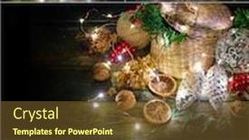  Presentation with shining star - Audience pleasing slides consisting of collage-mix-set-of-christmas backdrop and a tawny brown colored foreground