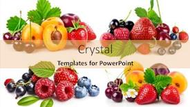  Presentation with green life - Audience pleasing PPT layouts consisting of collage-mix-set-of-fresh backdrop and a yellow colored foreground