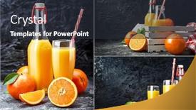  Presentation with orange juice - Cool new presentation with collage-mix-set-of-freshly backdrop and a wine colored foreground