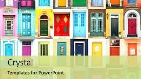  Presentation with ancient - Colorful slides enhanced with collage of 32 ancient colorful backdrop and a blonde colored foreground