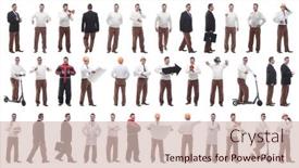 Presentation with displaying - PPT layouts having collage-of-a-man background and a  colored foreground