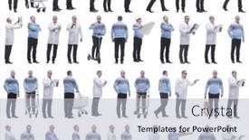  Presentation with displaying - PPT layouts having collage-of-a-man background and a light gray colored foreground