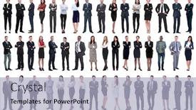  Presentation with people collage - PPT layouts having collage-of-a-variety background and a light blue colored foreground