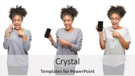  Presentation with collage - PPT layouts having collage of african american woman background and a  colored foreground