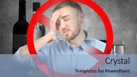  Presentation with glassware - Amazing PPT layouts having collage of alcohol drinks backdrop and a light blue colored foreground