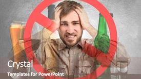  Presentation with alcohol - Slide deck consisting of collage of alcohol drinks background and a tawny brown colored foreground