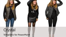  Presentation with far away - Beautiful slides featuring collage of beautiful and fashion backdrop and a  colored foreground