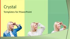  Presentation with beautiful midnight sun over - Colorful PPT layouts enhanced with collage of beautiful blonde woman backdrop and a  colored foreground