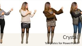  Presentation with collage - Slide set having collage of beautiful middle age background and a lemonade colored foreground