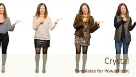  Presentation with hand palm - Audience pleasing slide set consisting of collage of beautiful middle age backdrop and a cream colored foreground