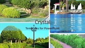  Presentation with beautiful nature in twilight - PPT theme consisting of collage of beautiful nature landscaping background and a light blue colored foreground