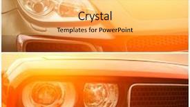  Presentation with luxury - Cool new PPT layouts with automobile aerodynamics - collage of beautiful sunny part backdrop and a yellow colored foreground