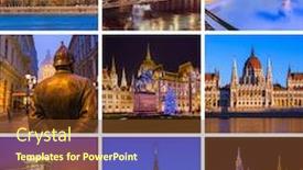  Presentation with hungary travel - Audience pleasing slides consisting of collage-of-budapest-hungary-travel backdrop and a tawny brown colored foreground
