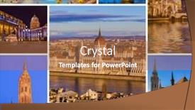  Presentation with hungary travel - Audience pleasing slide set consisting of collage-of-budapest-hungary-travel backdrop and a coral colored foreground