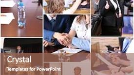  Presentation with busy work - Amazing slide deck having collage of busy people discussing work and studying backdrop and a violet colored foreground