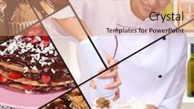  Presentation with confectionery - Slide set featuring silhouette of the car background and a gray colored foreground