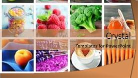  Presentation with photo collage for company behind the scen - Colorful slide deck enhanced with collage of different bright photos backdrop and a coral colored foreground