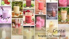  Presentation with juices - Audience pleasing slide deck consisting of different kind of juice backdrop and a lemonade colored foreground