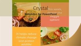  Presentation with veggie - Presentation enhanced with collage-of-fritters-with-national background and a gold colored foreground