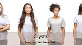  Presentation with chinese american - Cool new theme with collage of group of chinese backdrop and a coral colored foreground