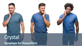  Presentation with african american men - PPT layouts consisting of collage of group of hispanic background and a ocean colored foreground