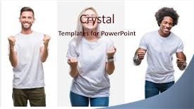  Presentation with collage of diversity people - Amazing slides having collage of group of young backdrop and a lemonade colored foreground