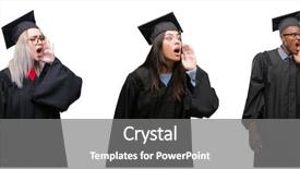  Presentation with group of diverse people - Amazing slides having collage of group of young backdrop and a  colored foreground