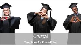  Presentation with people collage - Slides having collage of group of young background and a gray colored foreground