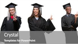  Presentation with young happy people smiling - Cool new slides with collage of group of young backdrop and a  colored foreground