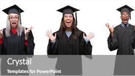  Presentation with collage of diversity people - PPT layouts with collage of group of young background and a  colored foreground