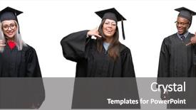  Presentation with people collage - Audience pleasing PPT layouts consisting of collage of group of young backdrop and a dark gray colored foreground