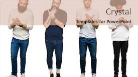  Presentation with inflammation - Slide deck with collage-of-group-of-young background and a coral colored foreground