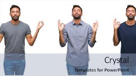  Presentation with indian food latest - PPT theme featuring collage of handsome young indian background and a seafoam green colored foreground