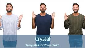  Presentation with indian invitation - Slide set enhanced with collage of handsome young indian background and a ocean colored foreground