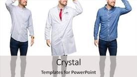  Presentation with triathlon professional cyclist man cycling - Presentation design having collage of handsome young professional background and a  colored foreground