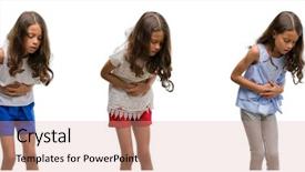  Presentation with young child brain development - Slide set enhanced with collage of hispanic young child background and a  colored foreground