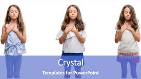  Presentation with collage - Slide set consisting of collage of hispanic young child background and a  colored foreground