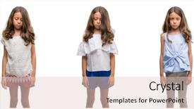  Presentation with angry child - Audience pleasing presentation theme consisting of collage of hispanic young child backdrop and a lemonade colored foreground